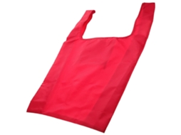 Sacola Dobrável e Reutilizável para Compras, Ideal para Aniversários, em Lona Vermelha . GOKOCO (1 Conjunto)