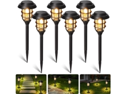 Conjunto de 4 luminárias solares em formato de coração com 32 LEDs AQUAFORGE