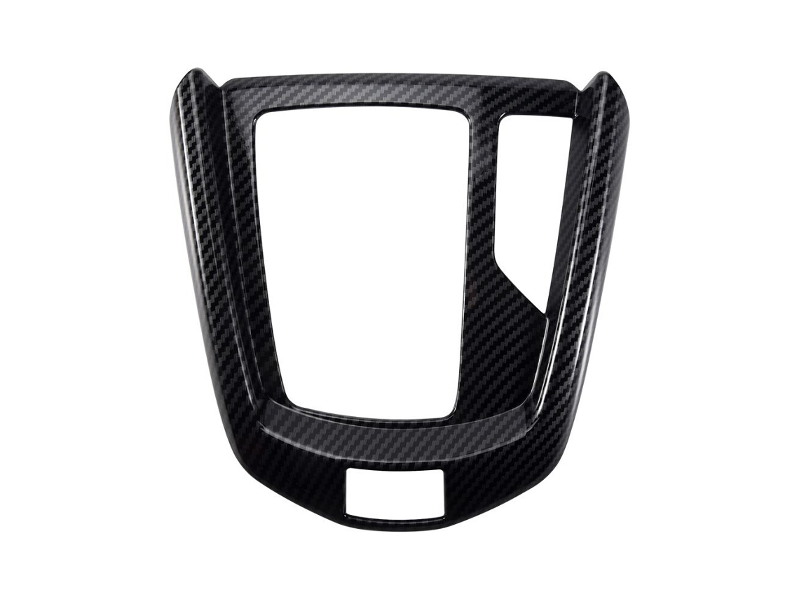 Moldura para o Painel da Manete de Velocidades Central Acabamento em Abs com Efeito Fibra de Carbono Friso de Estilização Automóvel para M (capa)