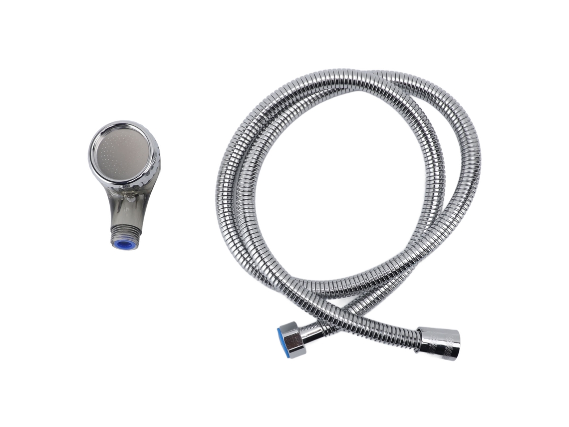 Kit De Mangueira E Sprayer Para Bacia De Shampoo Com Pressão Aumentada Econômica Abs Aço Inox Para Salões De Beleza