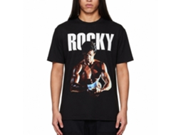 Rockinstone Rocky Movie Fist Tape Black Adult T-shirt Size:xxl