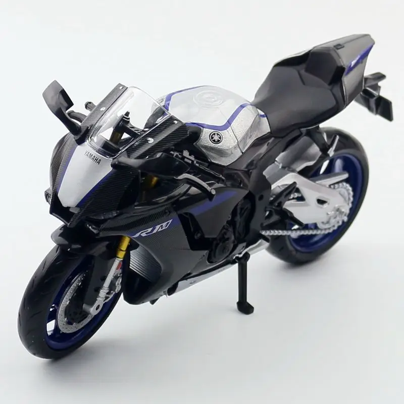 (preto) Miniatura De Motocicleta Yamaha Em Escala 1/12 - Brinquedo - Peça De Colecionador