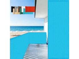 Tela De Privacidade, Guojun, 105 X 460 Cm, Hdpe, 220 G/m², Resistente Ao Vento, Respirável, Azul