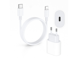 Carregador Usb C 20w para Iphone,com Cabo Usb c para Lightning1m Branco HEXINYIGJLY