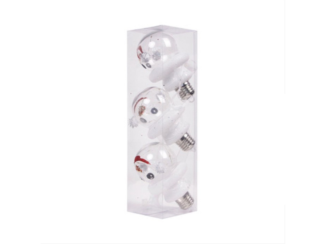 Bola de Natal luminescente com luzes, decoração de árvore LAXISCREED