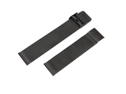 Correa De Reloj De Metal Profesional Moda 20mm Negro Accesorio De Repuesto