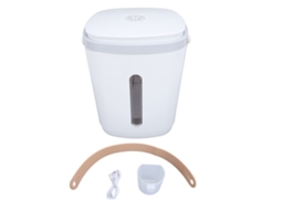 Contentor de Arroz LAXISCREED 8l Usb Selado com Copo Medidor Cinza