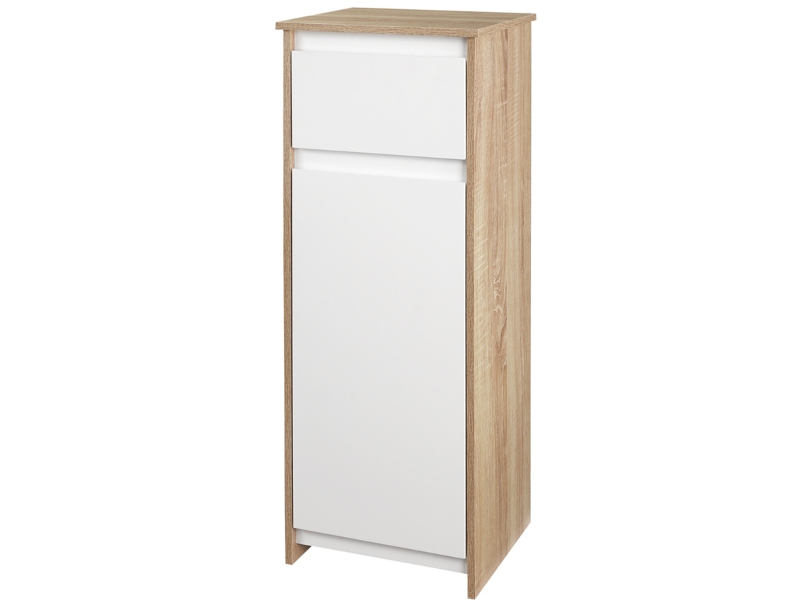 Armário de Banheiro S/MARCA, 3 Prateleiras, 2 Gavetas, Branco, 30x30x144,3 Cm