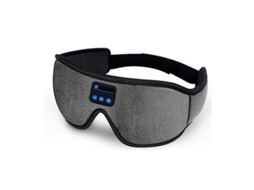 Máscara de Dormir Bluetooth 5.0 Sem Fio para Chamadas, Música Estéreo Binaural, Bloqueio de Luz, Cor Cinza AQUAFORGE
