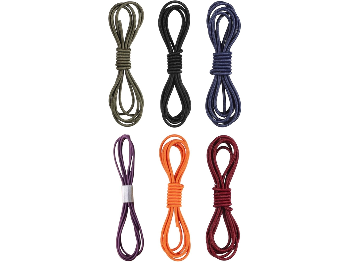 Conjunto de 6 peças elásticas de nylon para fixar pastas, pastas, álbuns de recortes e envelopes.
