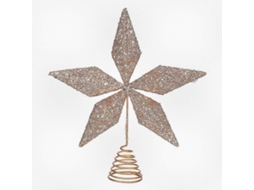 Estrela Dourada Para O Topo Da Árvore De Natal, Ideal Para Decorar As Festas. Loja Olysi