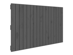 Cabeceira de Parede MAISON EXCLUSIVE em Madeira de Pinho Maciça Cinza (108x3x60 cm)