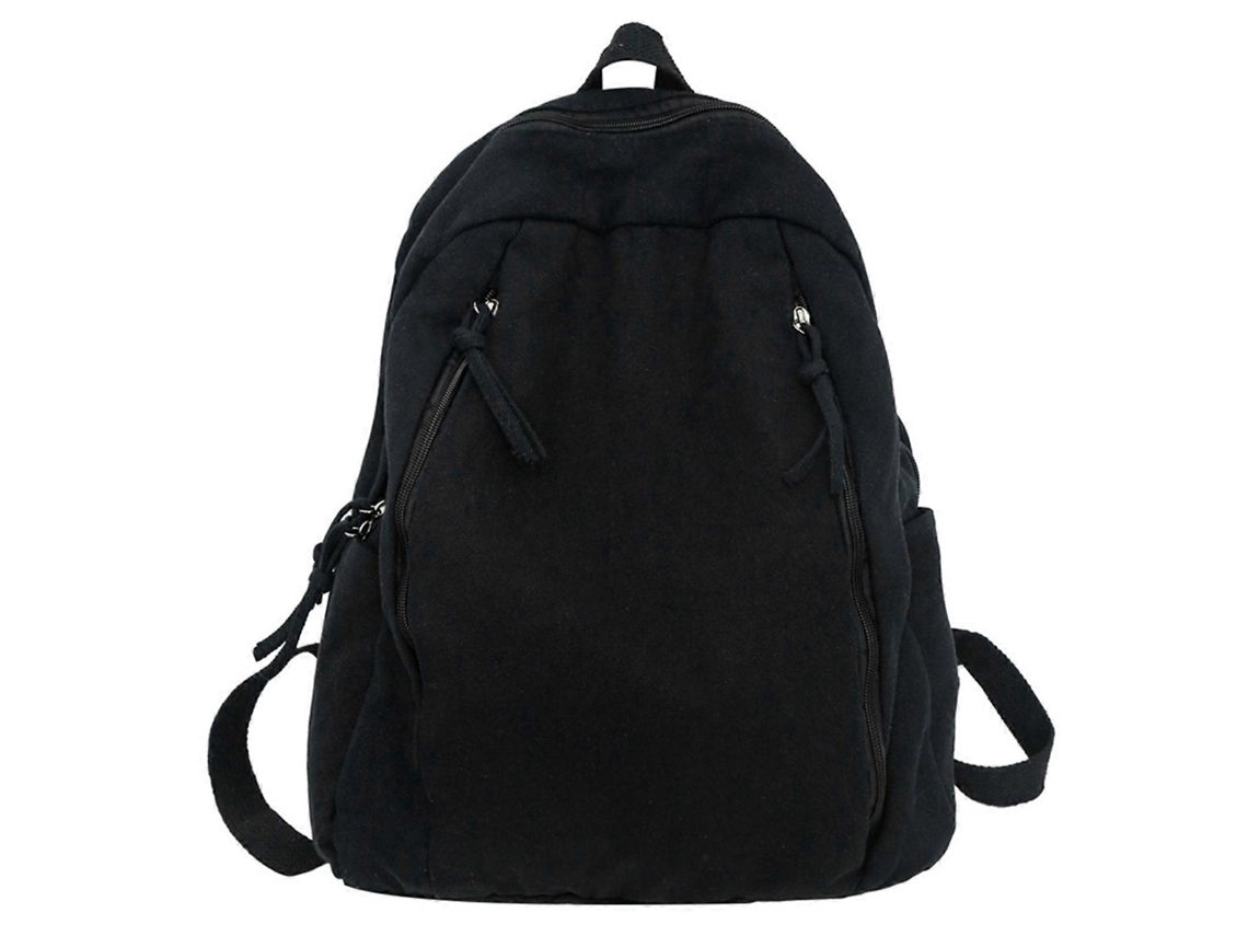 Mochila Vintage De Lona De Grande Capacidade Com Alças Ajustáveis ​​para Estudantes E Adolescentes, Branca. Olysi Shop