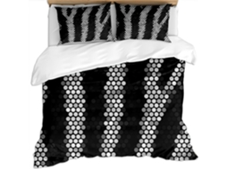 Capa de Edredom com 2 Fronhas 65x65cm em Microfibra Fronha 220x240cm,