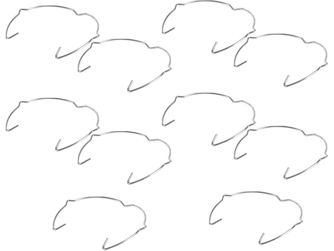 Clips De Mola De Metal Para Iluminação, Pacote Com 10 Anéis De Ferro.