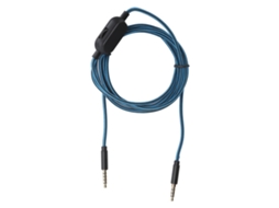 Cabo De Fone De Ouvido 3.5mm Com Controle De Volume Para Logitech Astro A40 A10 A30 2m