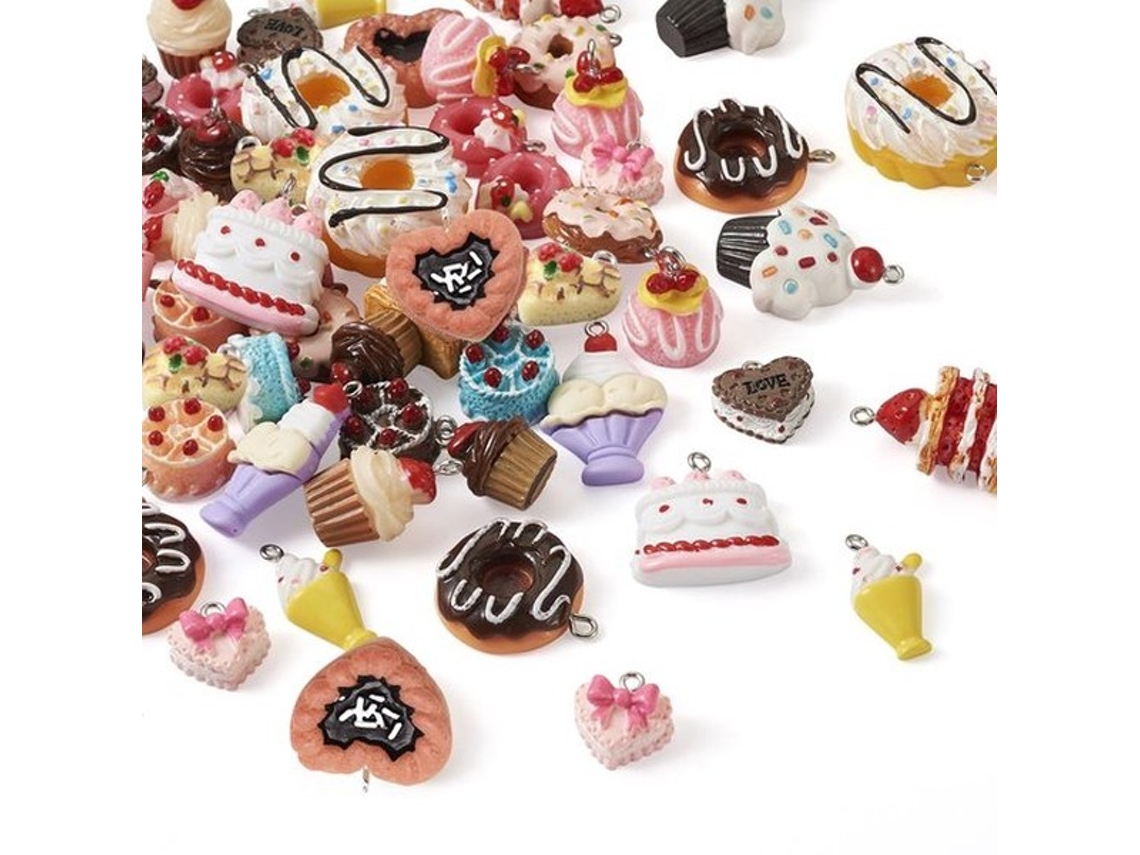 Hangers De Cupcake Imitação Para Fazer Joalharia Decorativa
