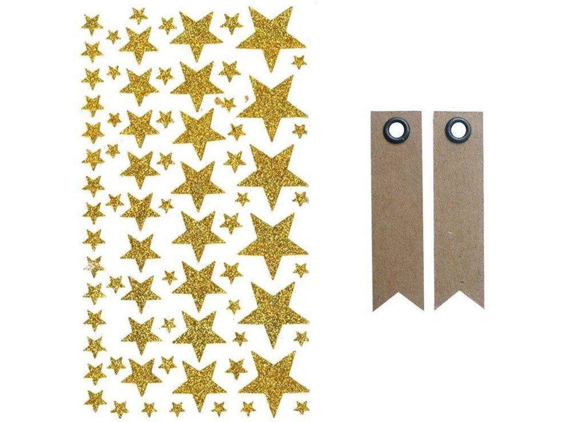 Adesivos YOUDOIT Estrelas com Brilho (29,5 x 14,5 cm)