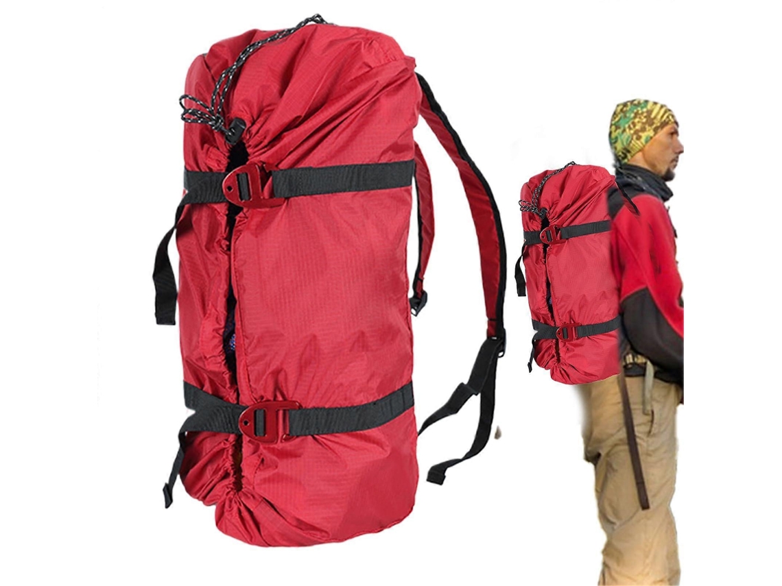Bolsa De Grande Capacidade Para Corda De Escalada, Organizador Dobrável E Resistente Para Esportes Ao Ar Livre, Vermelho