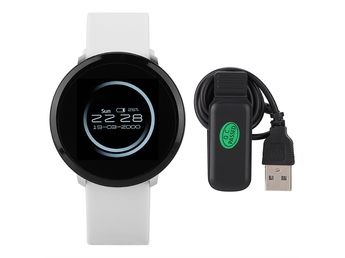 Pulseira inteligente L8 à prova d'água, monitor de saúde, cinza EOOCOO