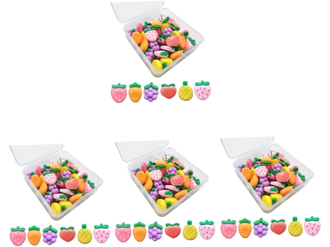 Tachinhas De Resina Coloridas Em Formato Frutas Da Para Murais, Fotos