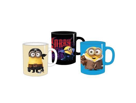 Conjunto de 3 Canecas WORLD TRADE AND TECHNOLOGIES Minions Movie /48