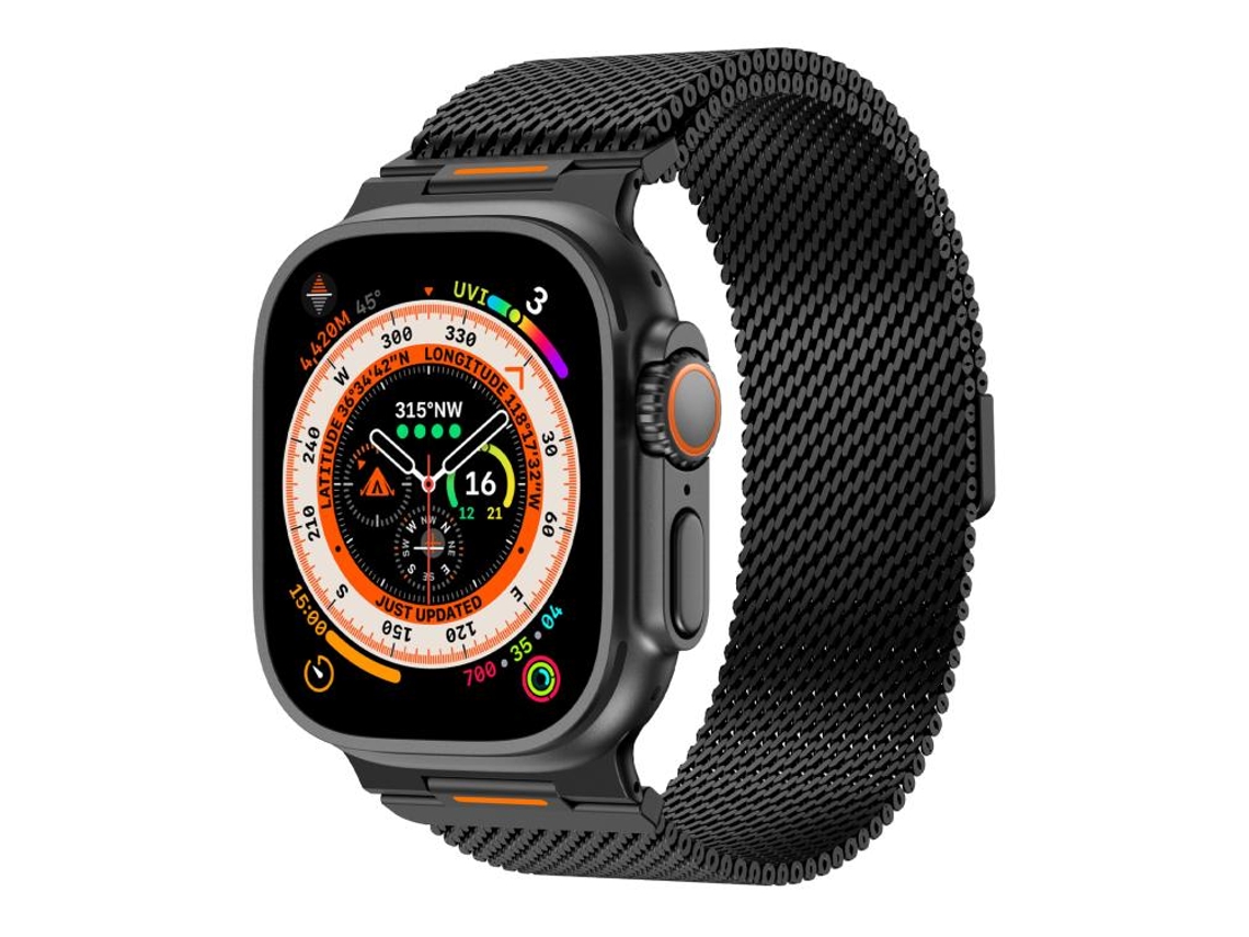 Bracelete Apple Watch Aço Inoxidável Estilo H 14mm Prateada XIAOMOYU