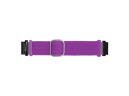 Pulseira de Relógio Tecelada Nylon Ajustável para Garmin Fenix 7s 6s 5s Roxa