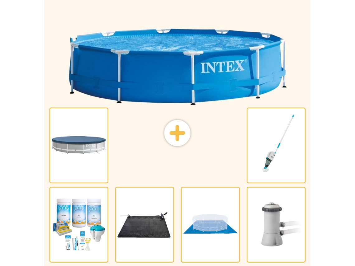 Intex Piscina Com Estrutura Redonda - 366x76 Cm - 7-peças S20429