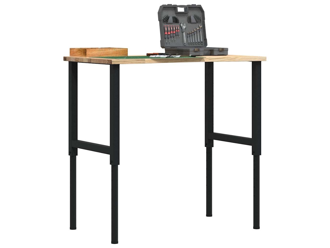 Vidaxl Bancada 100x60x(71,5-98) Cm Madeira Carvalho Maciça