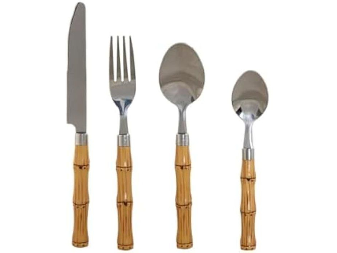 Conjunto De Talheres Home Esprit 24 Peças Aço Inoxidável Abs Multicolor