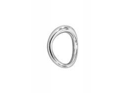Cockring - Canga - 4.4 Cm - Aço Inoxidável - Prata - Estímulo Erétil