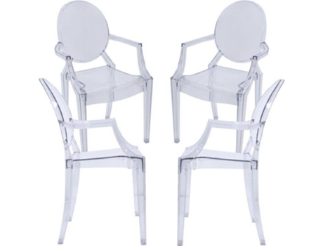 Pack 4 Cadeiras  Diam (36 x 90 x 46 cm - Policarbonato)