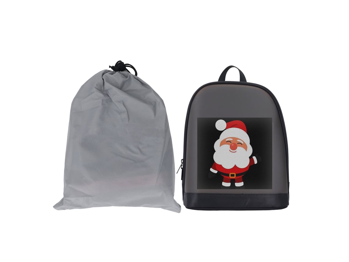 Mochila Led Programável com Tela de Cor Completa para Viagem e Outdoor