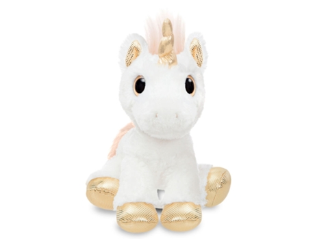 Peluche  Unicórnio Dourado 31 cm