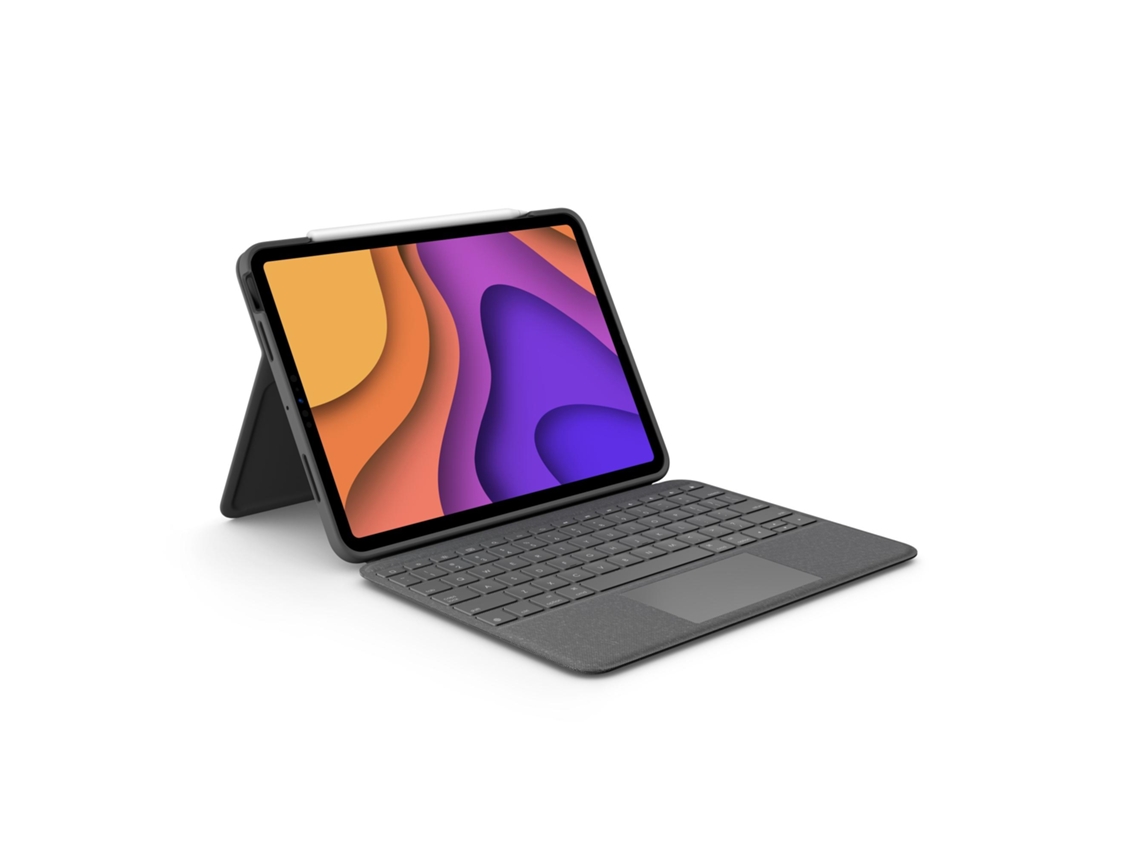 Capa Teclado LOGITECH Folio Touch For Ipad Air 4Th Generation Cinzento Smart Connector Azerty Francês
