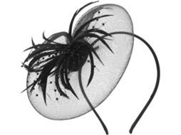 Tiara Elegante Com Penas E Presilha Decorativa, Acessório Perfeito Para Festas E Casamentos.