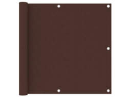 Vidaxl Tela De Varanda 90x500 Cm Tecido Oxford Castanho
