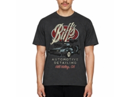 Rockinstone Back To The Future Movie Biffs Heather Black Adult T-shirt Size:xxxl