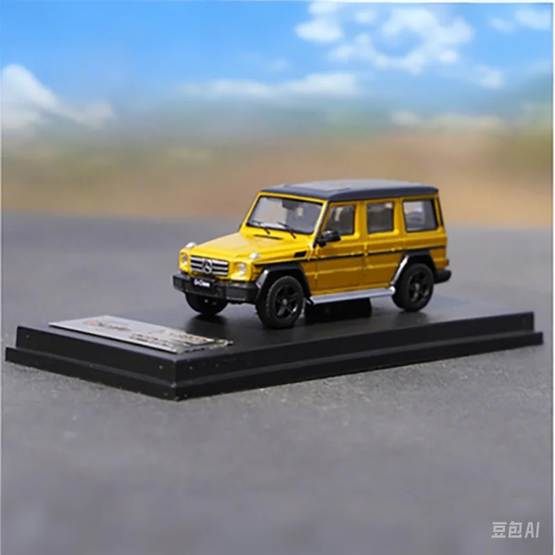 (amarelo) Modelo De Carro Em Liga Metálica Na Escala 1:64 E Modelo De Carro De Brinquedo
