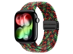Bracelete Para Apple Watch 38/40/41/42mm Vermelho-verde Cuich