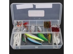 Kit De Iscas De Pesca 72 Peças Completo