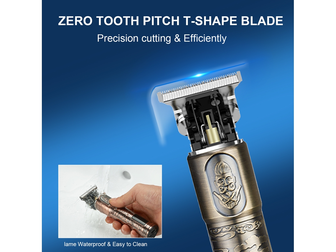 2026 cortadora de Cabelo Eléctrica Usb com Lcd, Cortador de Barba, Impermeável Ipx4, Kit para Casa e Salão com 3 Pentes