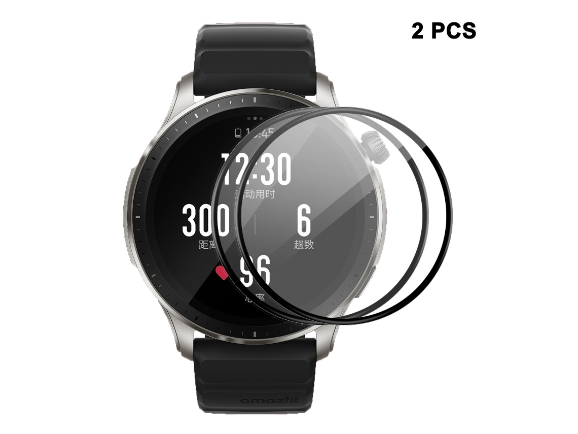 2 unidades para Amazfit GTR 4 ENKAY 3D Cobertura completa Soft peça Edge + PMMA HD Filme protetor de tela