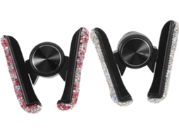 Suporte Para Celular Veicular De 2 Peças Com Clipe De Navegação Para Saída De Ar