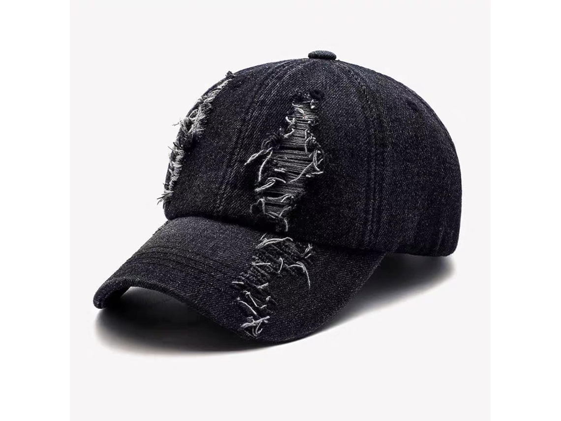 Boné com Furo, Estilo Desgastado, Trucker Bordado, Casual | S/MARCA