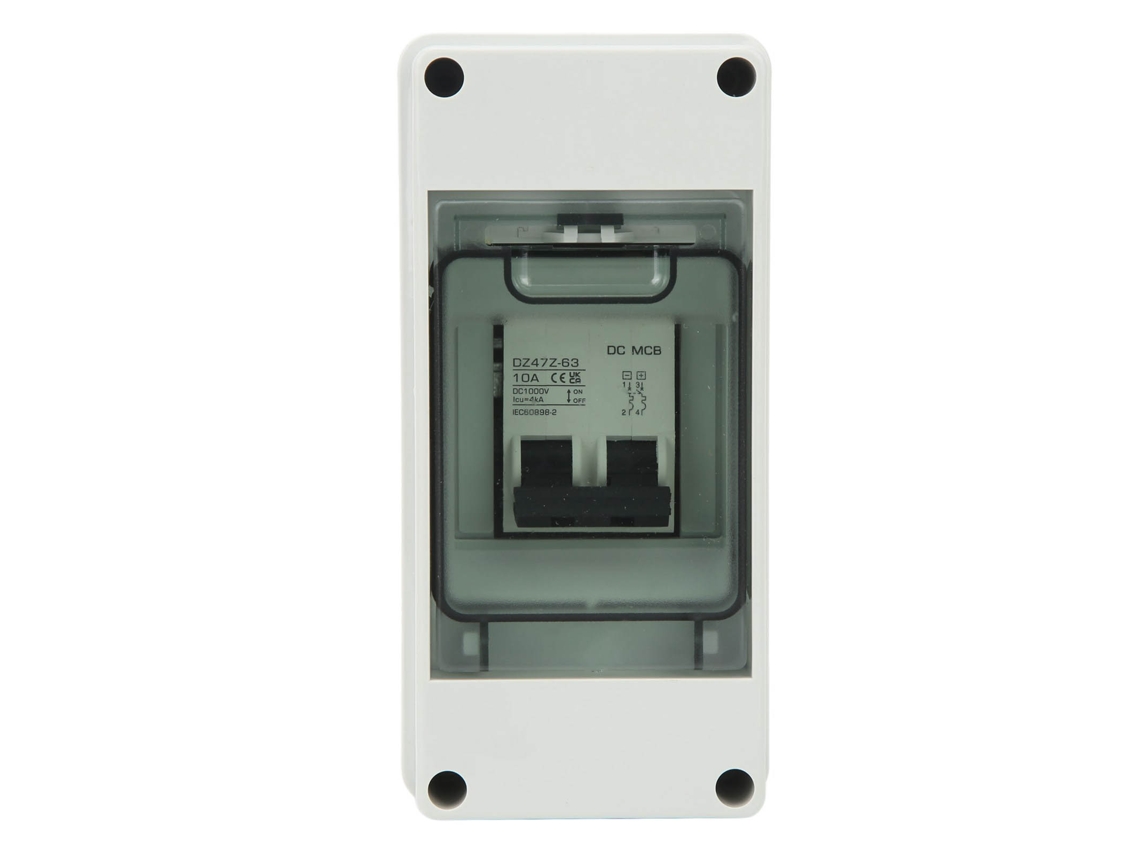Laxiscreed Disjuntor Dc 2p 10a Ip65 À Prova De Água Para Painéis Solares Até 1000v