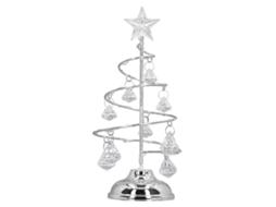 Lâmpada Led de Árvore de Natal Decorativa Prata Luz Branca