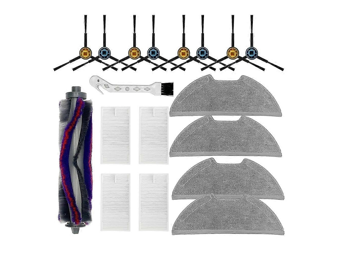 Kit De Acessórios De Substituição Para Aspirador Robô E10s: Escova Principal, Filtros, Escovas Laterais E Escova De Limpeza._ptg