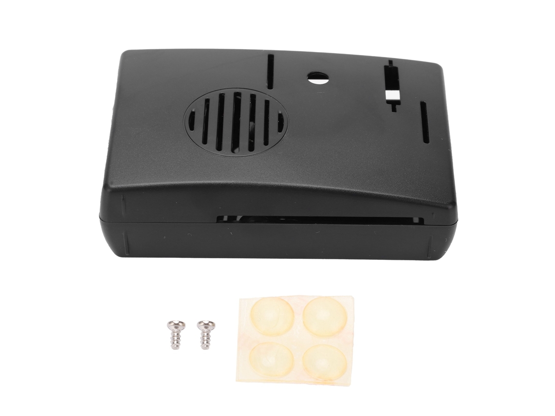 Carcasa de Abs Modelo K para Raspberry Pi 3b 3b+ com Dissipador de Calor e Ventilador 3007 Instalável Preto